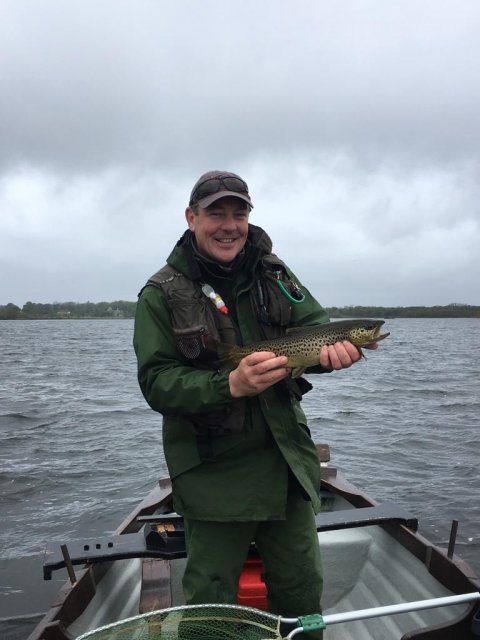 Ronan Cusack with a well-made Mask trout of 2.25lbs